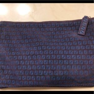 Fendi Rare Blue and Purple Zucca Pouch!!!
